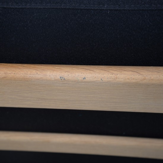 Hans Wegner GE290 3-personers sofa i eg og sort stof 2000'erne