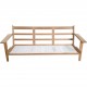 Hans Wegner GE290 3-personers sofa i eg og sort stof 2000'erne