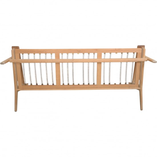 Hans Wegner GE290 3-personers sofa i eg og sort stof 2000'erne