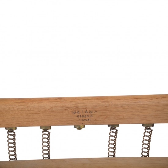 Hans Wegner GE290 3-personers sofa i eg og sort stof 2000'erne