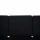 Hans Wegner GE290 3-personers sofa i eg og sort stof 2000'erne