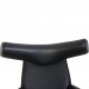 Hans J. Wegner Ox chair med skammel i sort læder 2019