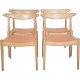 Sæt af 4 Hans Wegner W1 stole i eg 1960'erne