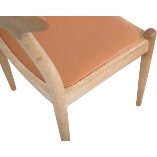 Sæt af 4 Hans Wegner W1 stole i eg 1960'erne