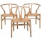 Sæt af 3 Hans Wegner CH24 Y-stole i eg 1990'erne