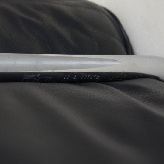 Le Corbusier LC2 3.personers sofa i sort læder 1990'erne