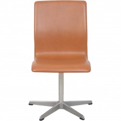 Arne Jacobsen Oxford Stol i cognac classic læder 1987