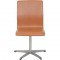 Arne Jacobsen Oxford Stol i cognac classic læder 1987
