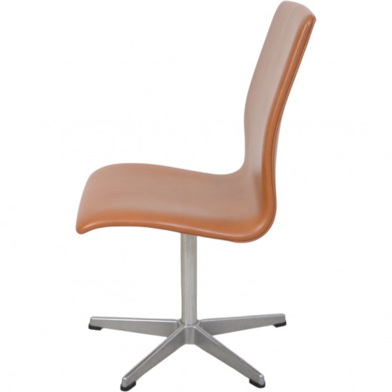 Arne Jacobsen Oxford Stol i cognac classic læder 1987