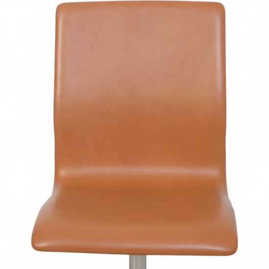 Arne Jacobsen Oxford Stol i cognac classic læder 1987