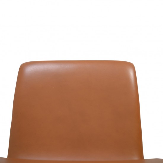 Arne Jacobsen Oxford Stol i cognac classic læder 1987