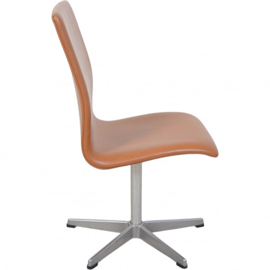 Arne Jacobsen Oxford Stol i cognac classic læder 1987