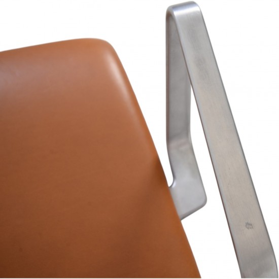 Arne Jacobsen Oxford kontorstol i valnød anilin læder 2008