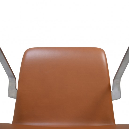 Arne Jacobsen Oxford kontorstol i valnød anilin læder 2008