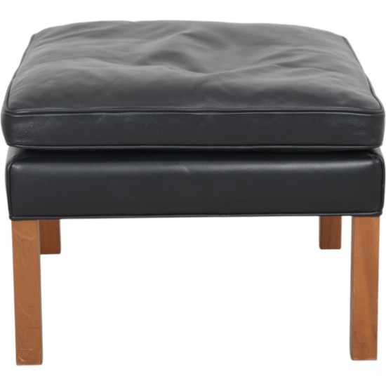 Børge Mogensen 2202 skammel i sort læder 2000'erne