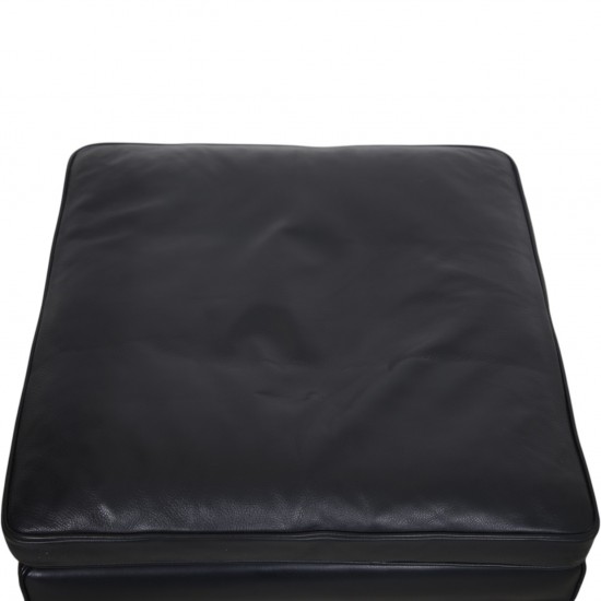 Børge Mogensen 2202 skammel i sort læder 2000'erne