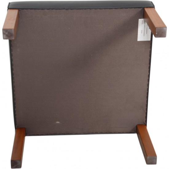 Børge Mogensen 2202 skammel i sort læder 2000'erne