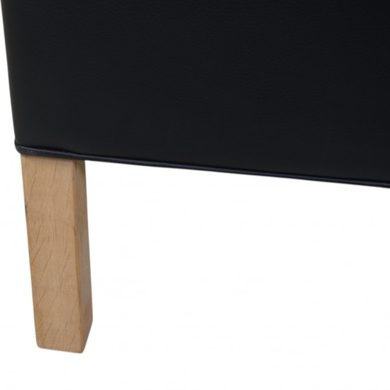 Børge Mogensen 2213 3-personers sofa i sort læder 2012