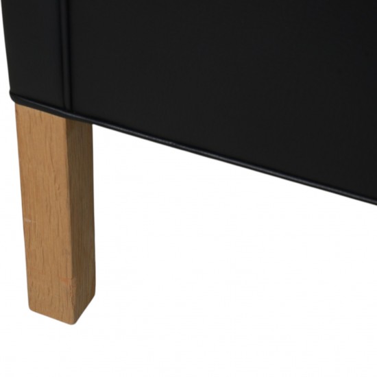 Børge Mogensen 2213 3-personers sofa i sort læder 2012