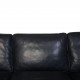 Børge Mogensen 2213 3-personers sofa i sort læder 2012