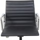 Charles Eames EA-117 kontorstol i sort læder 2022