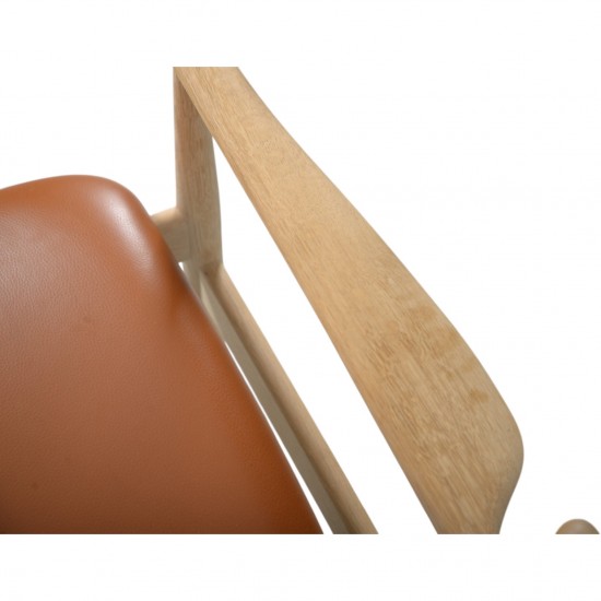 Finn Juhl France stol i cognac læder 2024