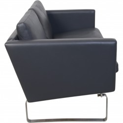 Hans Wegner CH103 2.personers sofa i gråt læder 2000'erne