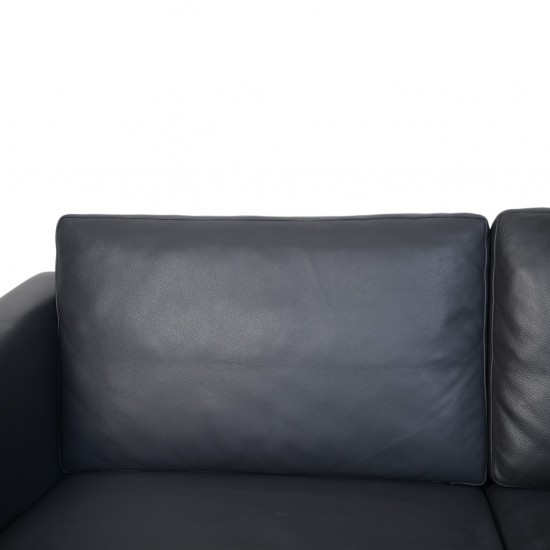 Hans Wegner CH103 2.personers sofa i gråt læder 2000'erne