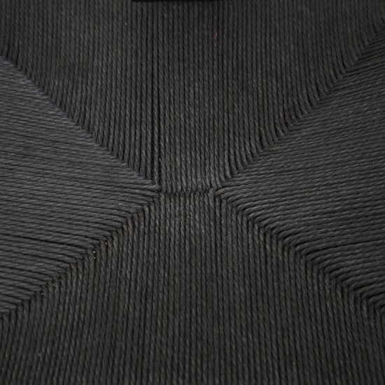 Hans Wegner sæt af fire CH24 Y-stole i sort lakeret eg 2000'erne