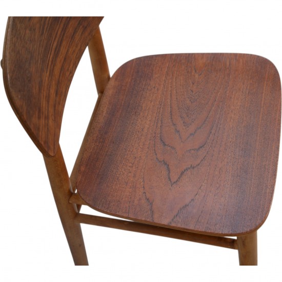 Hans Wegner set of two FH4101 chairs in teak 1970s