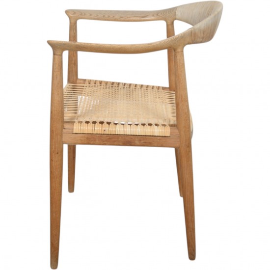 Hans Wegner The Chair JH501 i eg og flet fra 1960'erne