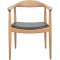 Hans Wegner The chair JH503 i eg og sort læder 1960'erne