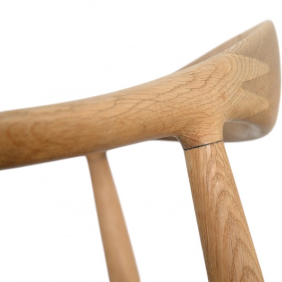 Hans Wegner The chair JH503 i eg og sort læder 1960'erne