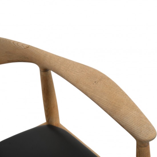 Hans Wegner The chair JH503 i eg og sort læder 1960'erne