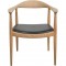 Hans Wegner The chair JH503 i eg og sort læder 1960'erne