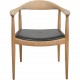 Hans Wegner The chair JH503 i eg og sort læder 1960'erne