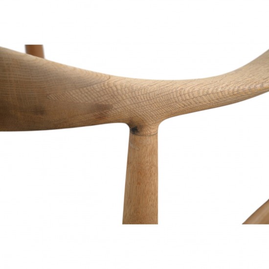 Hans Wegner The chair JH503 i eg og sort læder 1960'erne