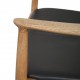 Hans Wegner The chair JH503 i eg og sort læder 1960'erne