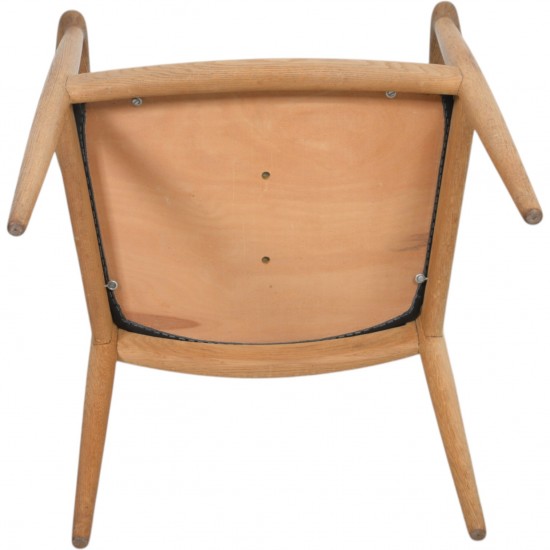 Hans Wegner The chair JH503 i eg og sort læder 1960'erne