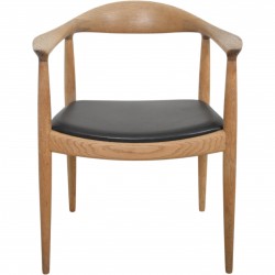 Hans Wegner The chair JH503 i eg og sort læder 1960'erne