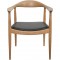 Hans Wegner The chair JH503 i eg og sort læder 1960'erne
