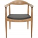 Hans Wegner The chair JH503 i eg og sort læder 1960'erne