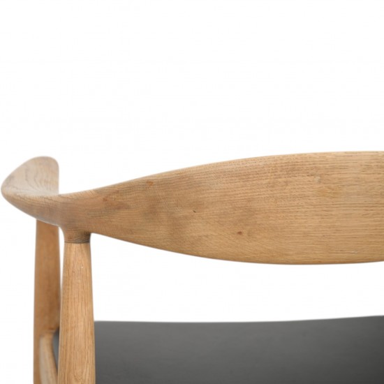 Hans Wegner The chair JH503 i eg og sort læder 1960'erne