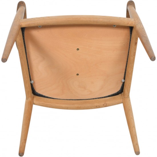 Hans Wegner The chair JH503 i eg og sort læder 1960'erne