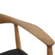 Hans Wegner The chair JH503 i eg og sort læder 1960'erne