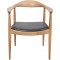 Hans Wegner The chair JH503 i eg og sort læder 1960'erne