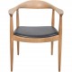 Hans Wegner The chair JH503 i eg og sort læder 1960'erne