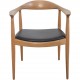 Hans Wegner The chair JH503 i eg og sort læder 1960'erne