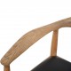 Hans Wegner The chair JH503 i eg og sort læder 1960'erne