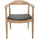 Hans Wegner The chair JH503 i eg og sort læder 1960'erne